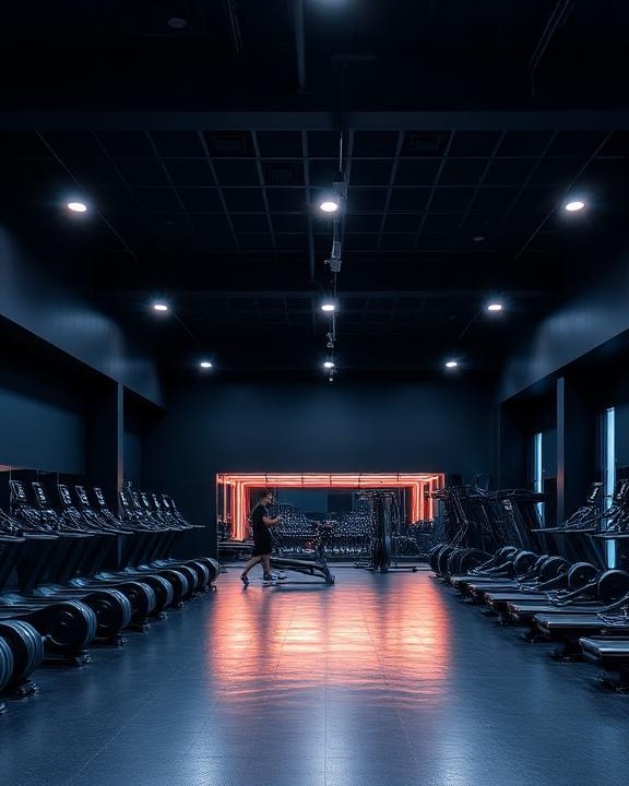 Trainingsbereich mit Laufbändern in einem Fitnesscenter